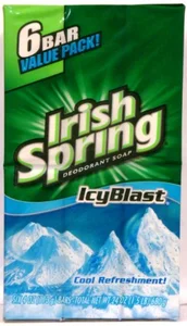 Irish Spring Deodorant Soap Bar Icy Blast