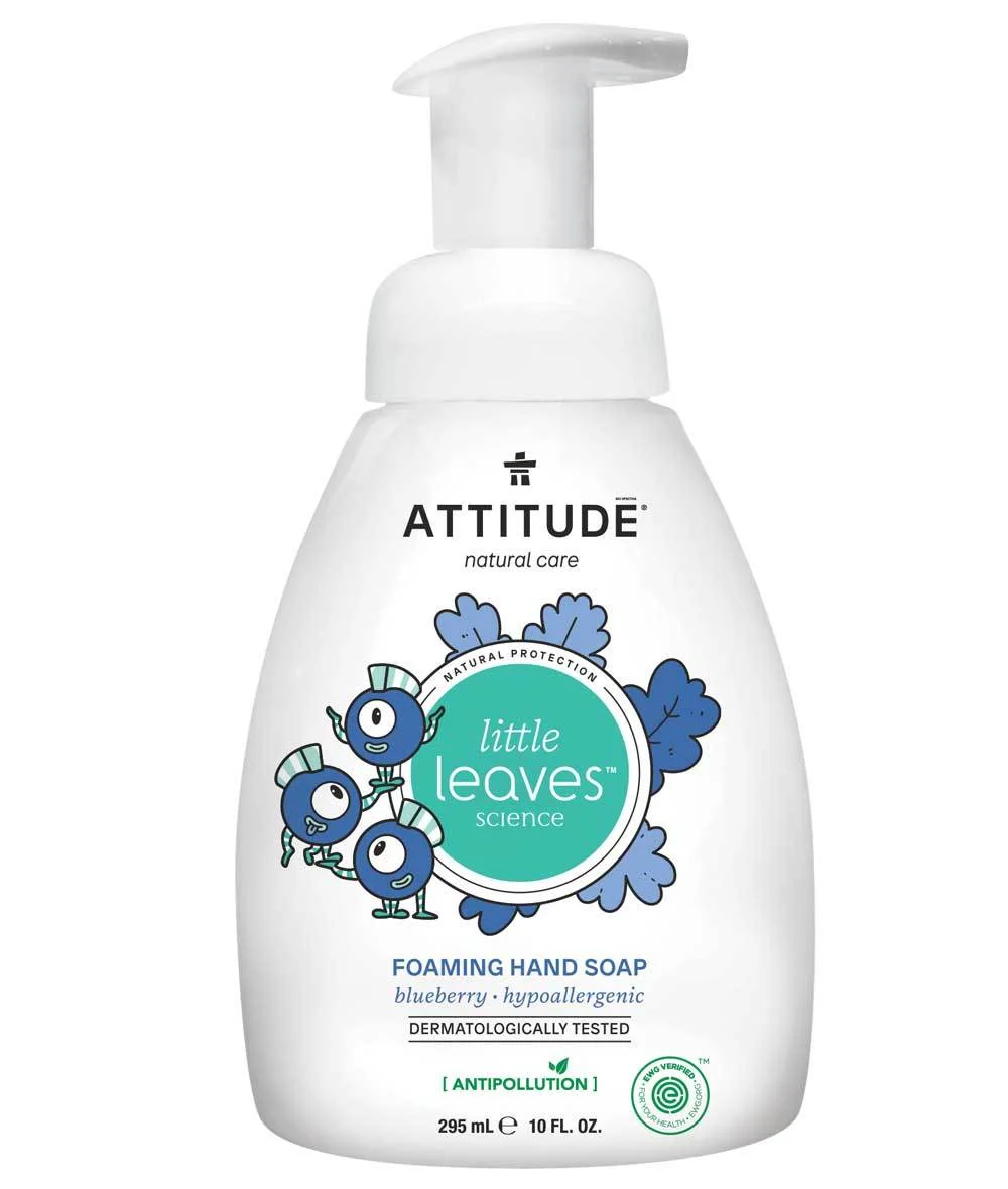 Nước rửa tay việt quất Attitude Little Leaves Foaming Hand Soap Blueberry