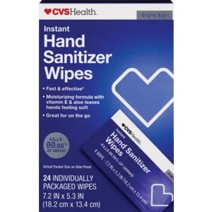 CVS Health Instant Hand Sanitizer Wipes Original Scent