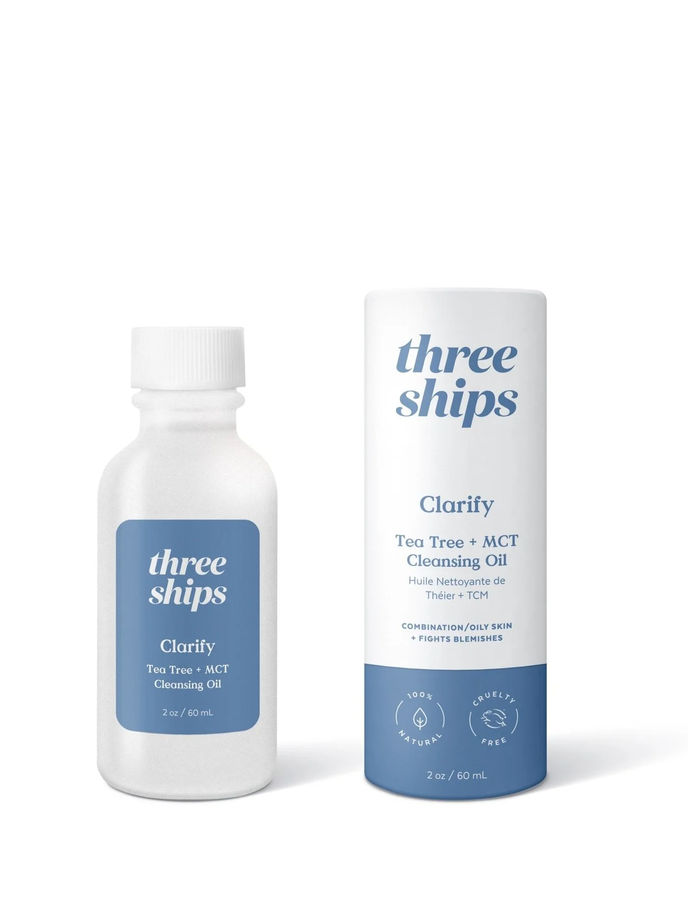 Three Ships Clarify Tea Tree MCT Cleansing Oil