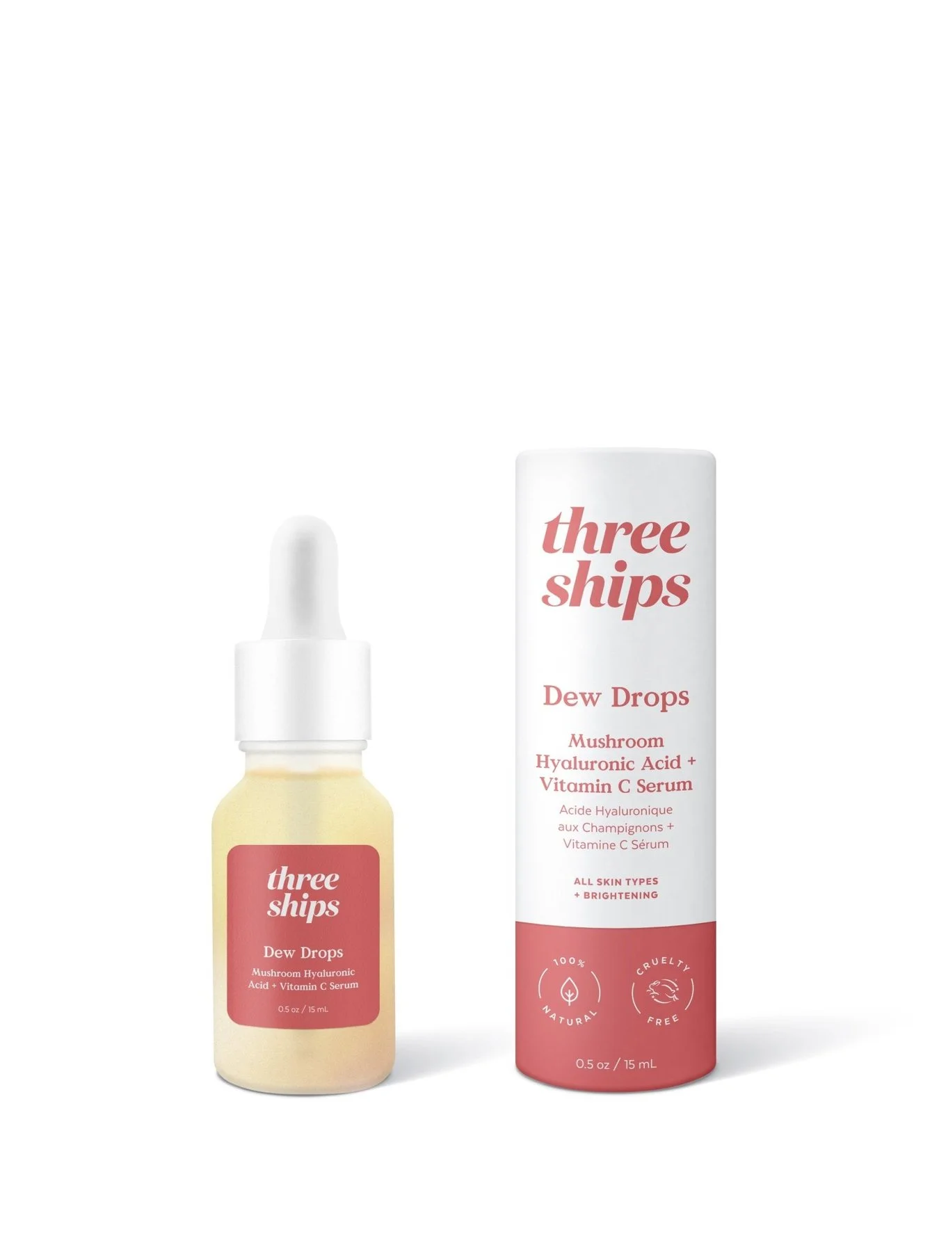 Three Ships Dew Drops Mushroom Hyaluronic Acid Vitamin C Serum