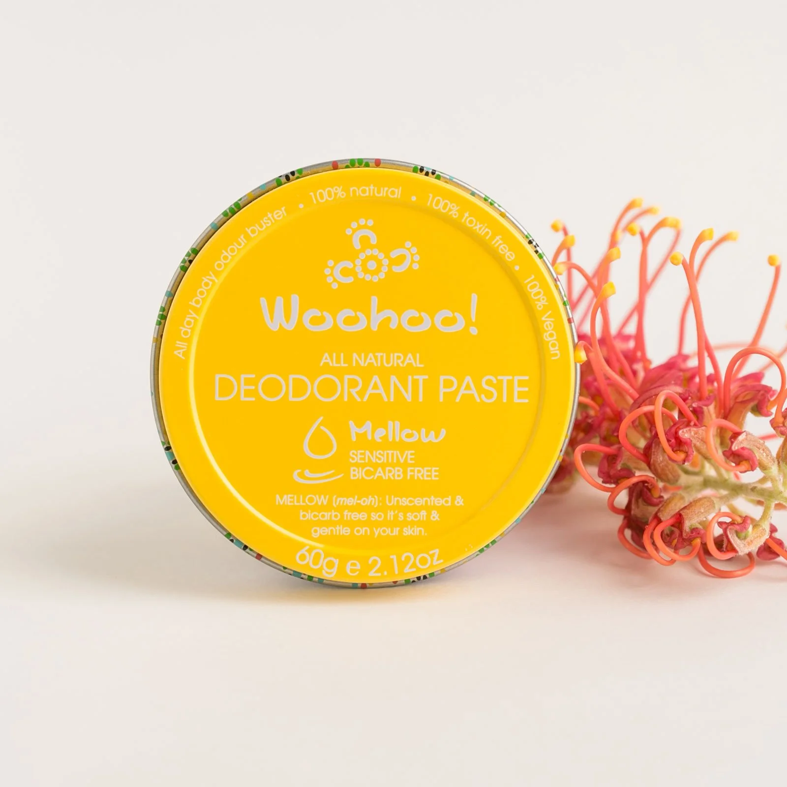 Happy Me Skincare Happy Skin Care Woohoo All Natural Deodorant Paste Mellow