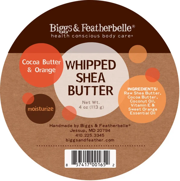 Biggs & Featherbelle Whipped Shea Butter Cocoa Butter & Orange