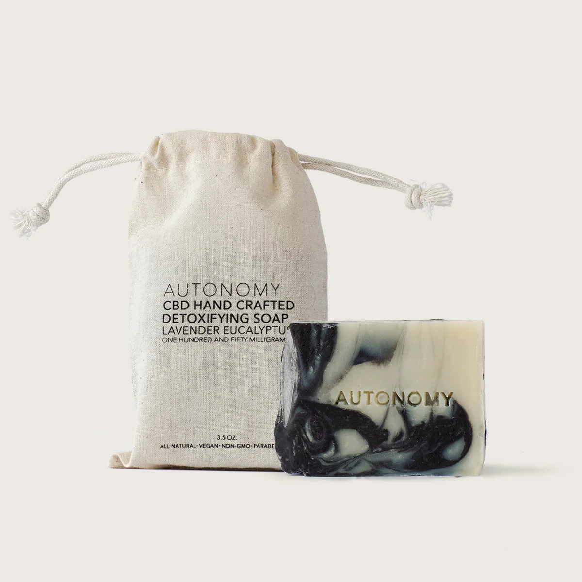 Autonomy CBD Hand Crafted Detoxifying Soap Lavender Eucalyptus
