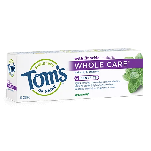Tom's of Maine Whole Care Natural Anticavity Toothpaste With Fluoride