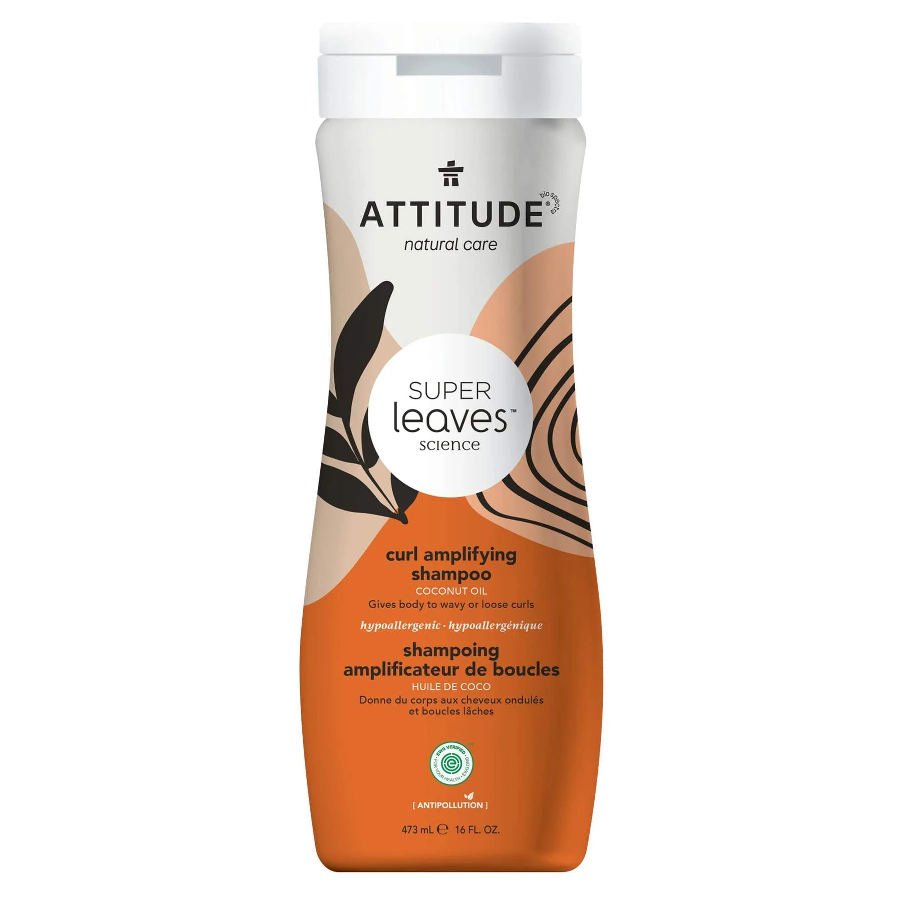 Attitude Super Leaves Curl Amplifying Shampoo Coconut Oil