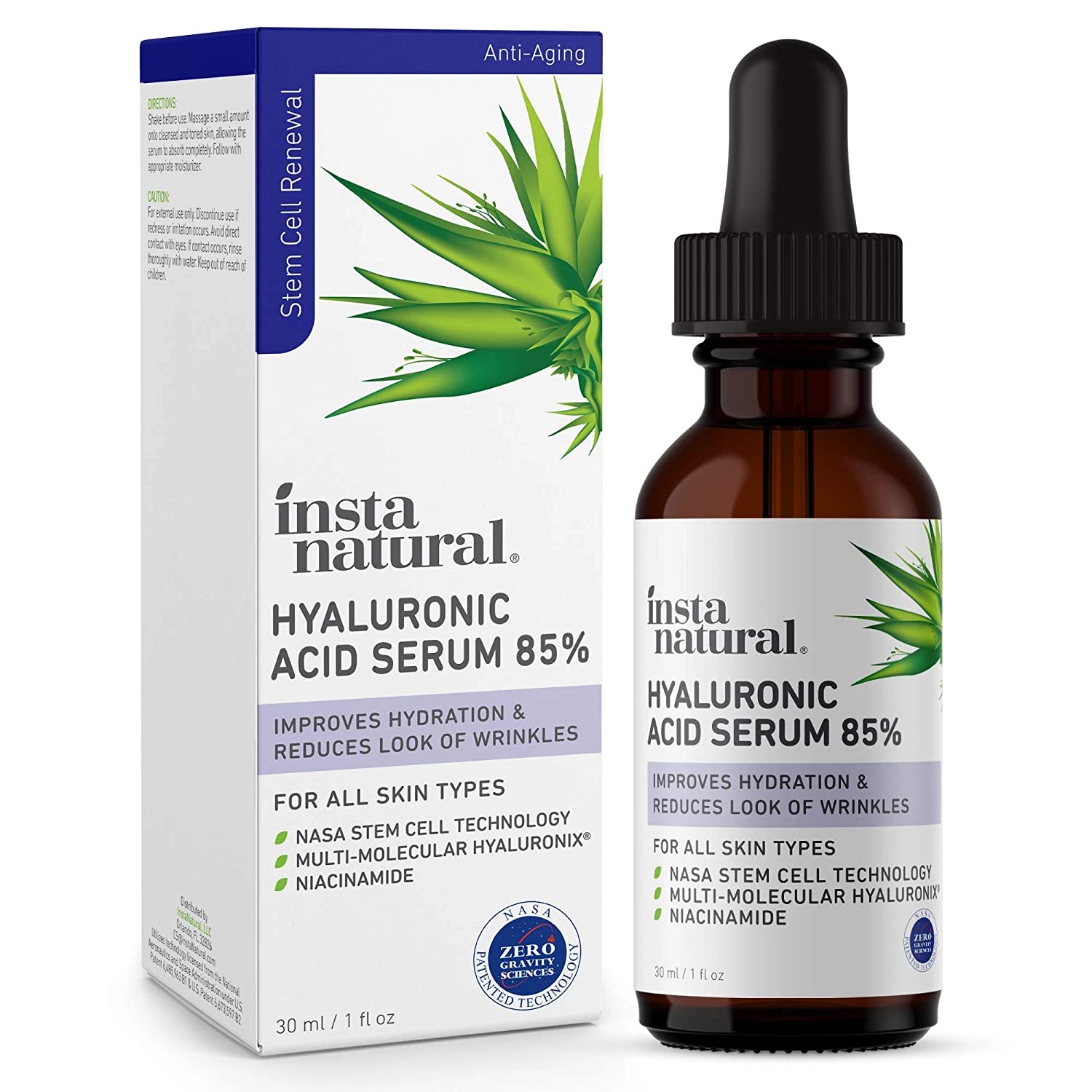 InstaNatural Hyaluronic Acid 85% Serum