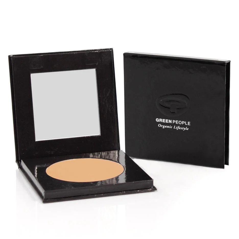 Green People Pressed Powder Caramel Medium SPF 15