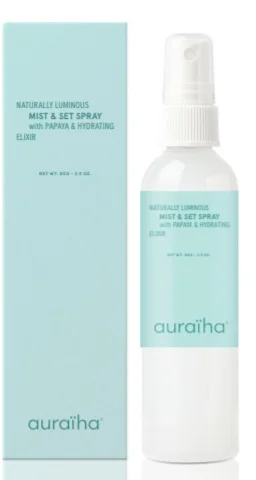 Dưỡng ẩm auraiha Naturally Luminous Mist and Set Spray