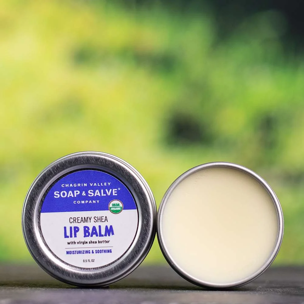 Son dưỡng môi kem hạt mỡ Chagrin Valley Soap & Salve Company Lip Balm Creamy Shea