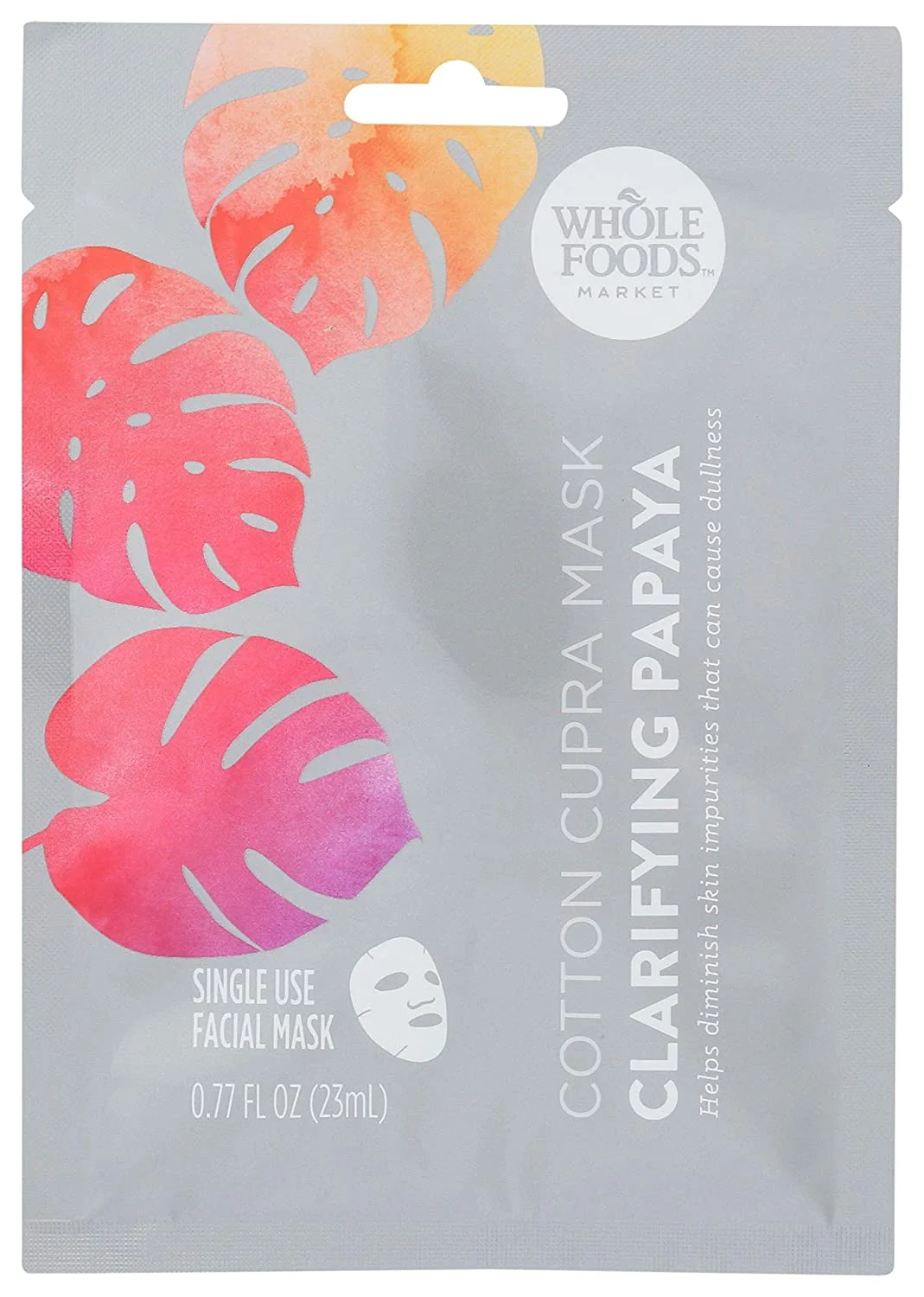 Mặt nạ Whole Foods Market Cotton Cupra Mask Clarifying Papaya