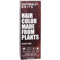 Naturally Brite Henna Hair Dye Dark Red