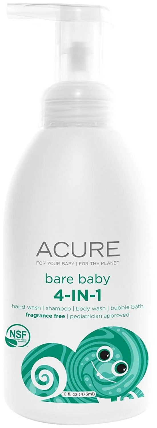 Sữa tắm cho trẻ em Acure Bare Baby 4 in 1 Fragrance Free