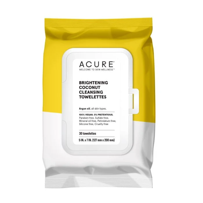 Acure Cleansing Towelettes Coconut Argan Oil