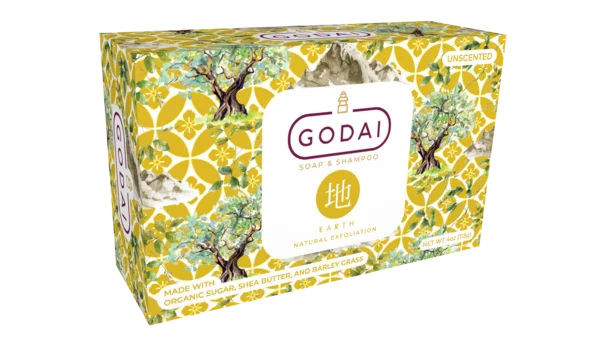 Godai Earth Natural Exfoliation Soap & Shampoo Unscented