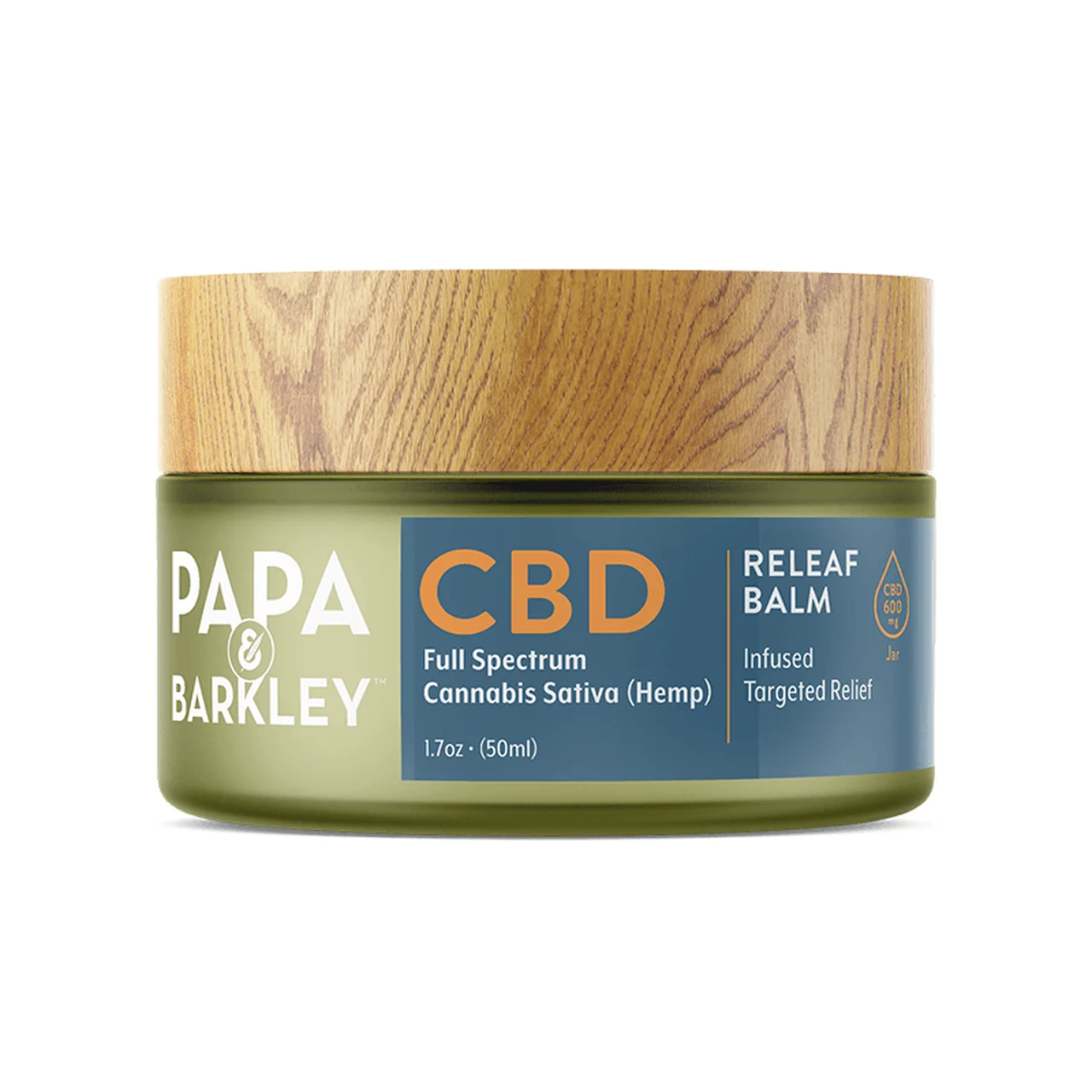 Papa & Barkley Full Spectrum Cbd 600 Mg Cannabis Sativa (Hemp) Infused Targeted Releaf Balm