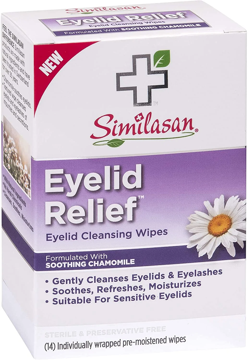 Similasan Eyelid Relief Eyelid Cleansing Wipes Soothing Chamomile