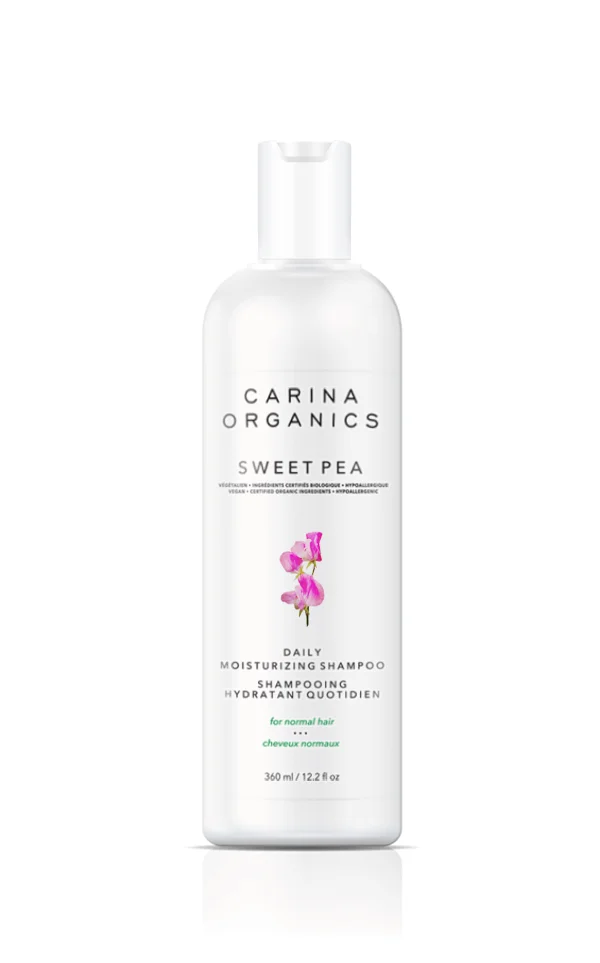 Dầu gội hương đậu hoa Carina Organics Daily Moisturizing Shampoo Sweet Pea
