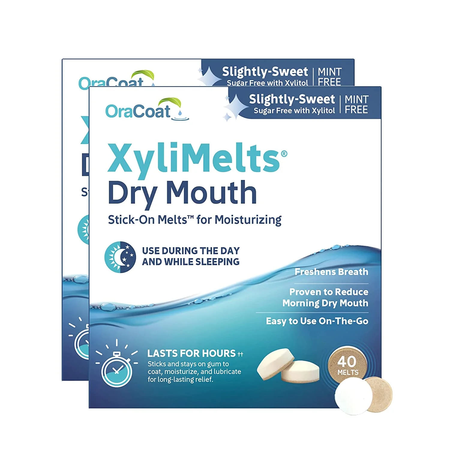 OraCoat Xylimelts Dry Mouth Melts Mint Free