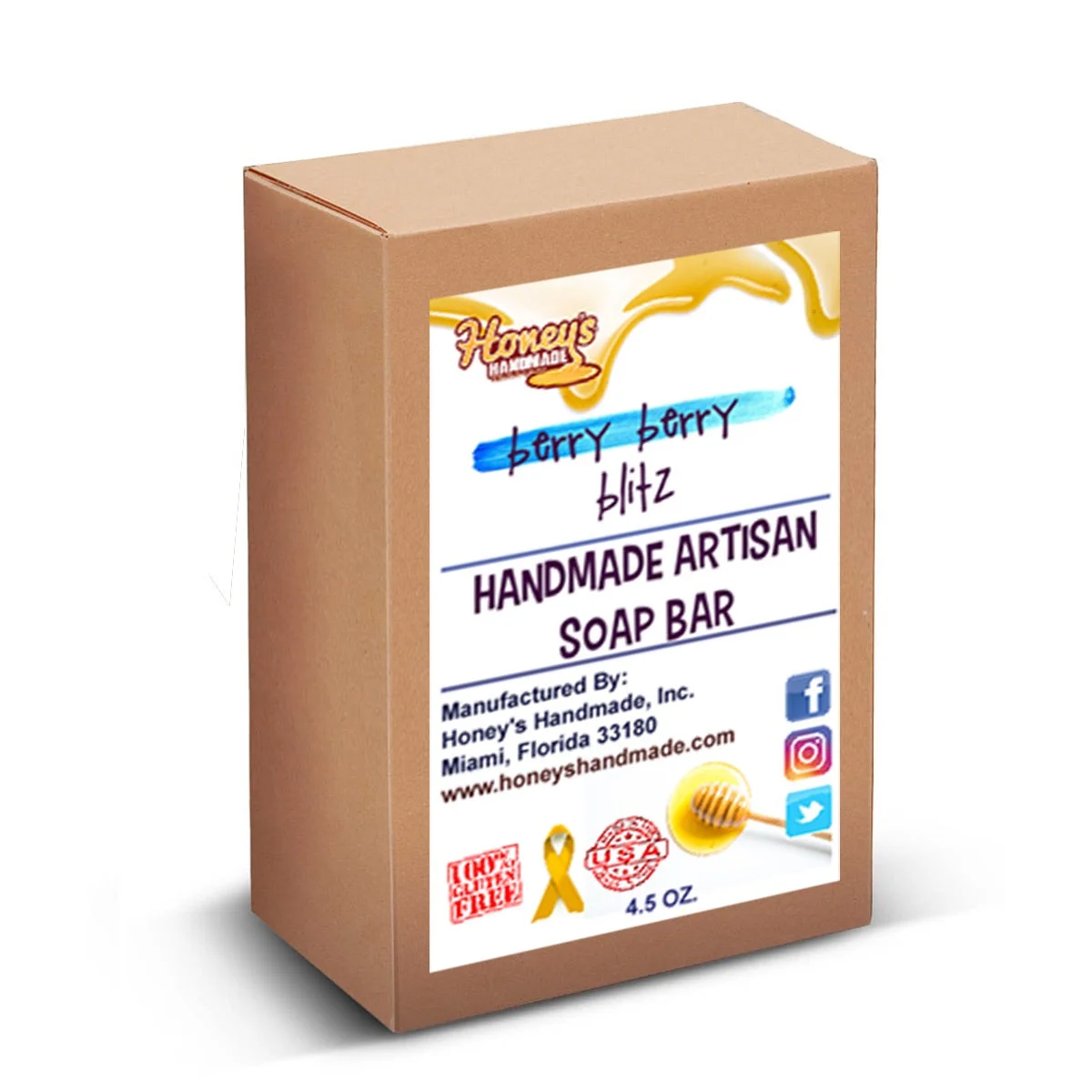 Honey's Handmade BERRY BLITZ ARTISAN SOAP BAR