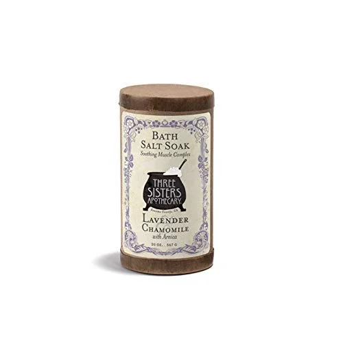 Three Sisters Apothecary Bath Salt Soak Lavender Chamomile With Arnica