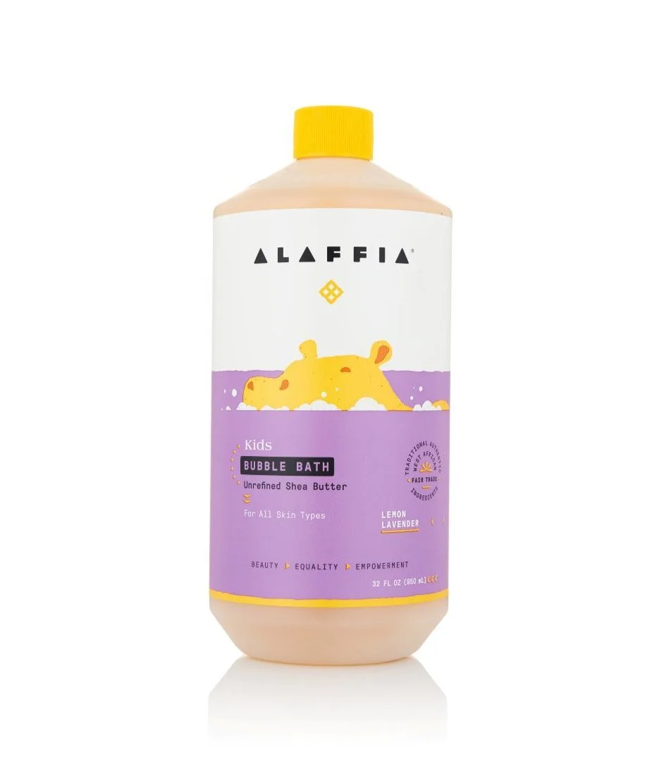 Alaffia Babies & Kids Bubble Bath Unrefined Shea Butter Lemon Lavender