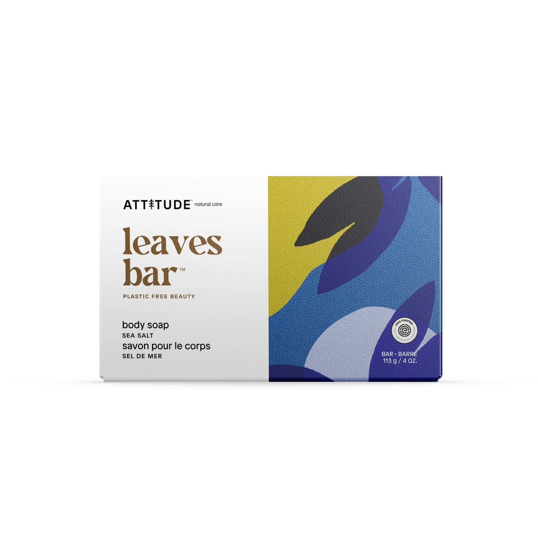 Xà phòng Attitude Leaves Bar Body Soap Sea Salt