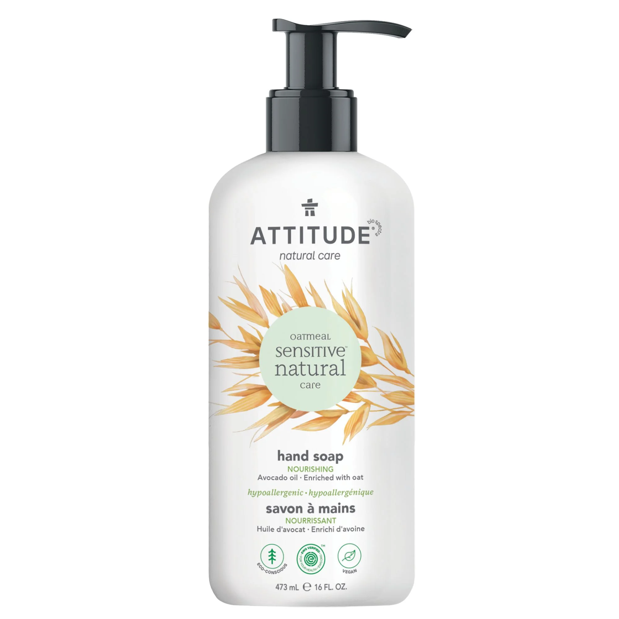 Attitude Sensitive Skin Hand Soap Avocado