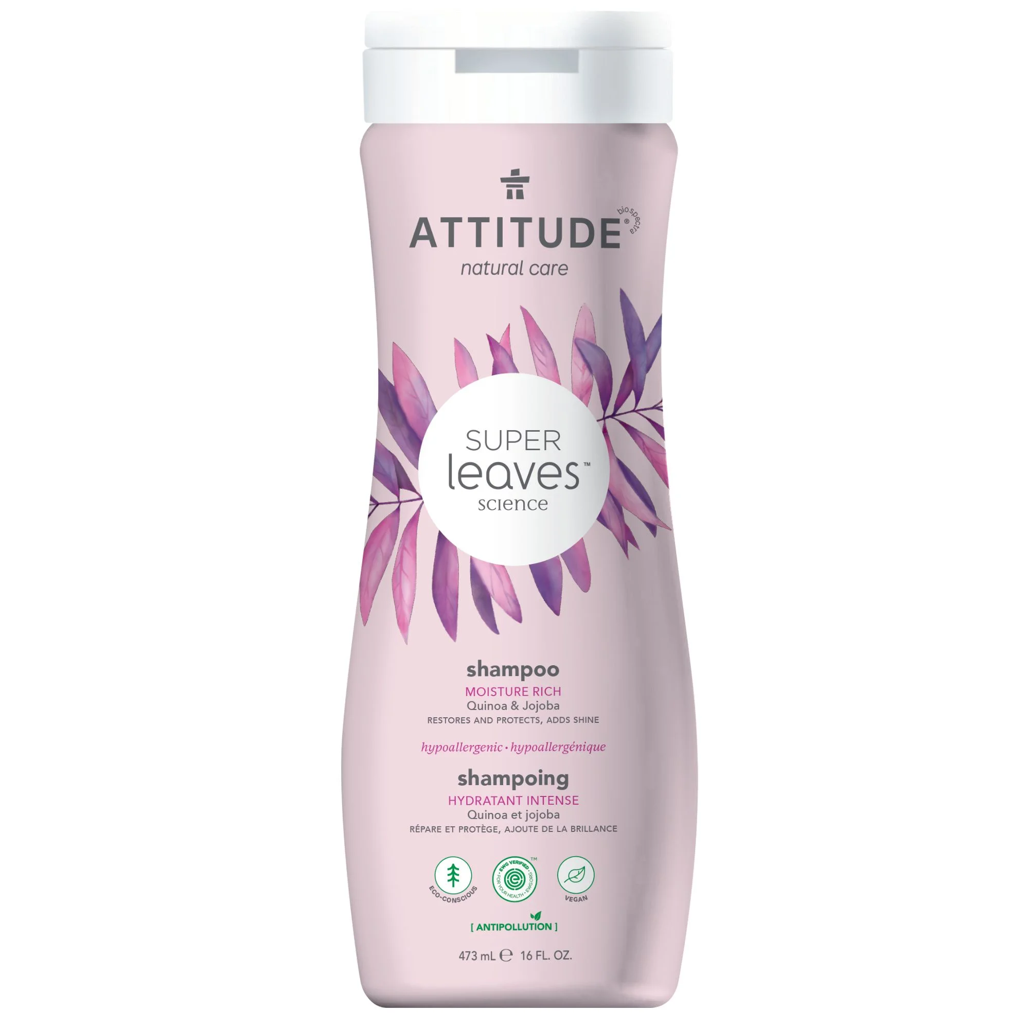 Dầu gội Attitude Super Leaves Shampoo Moisture Rich