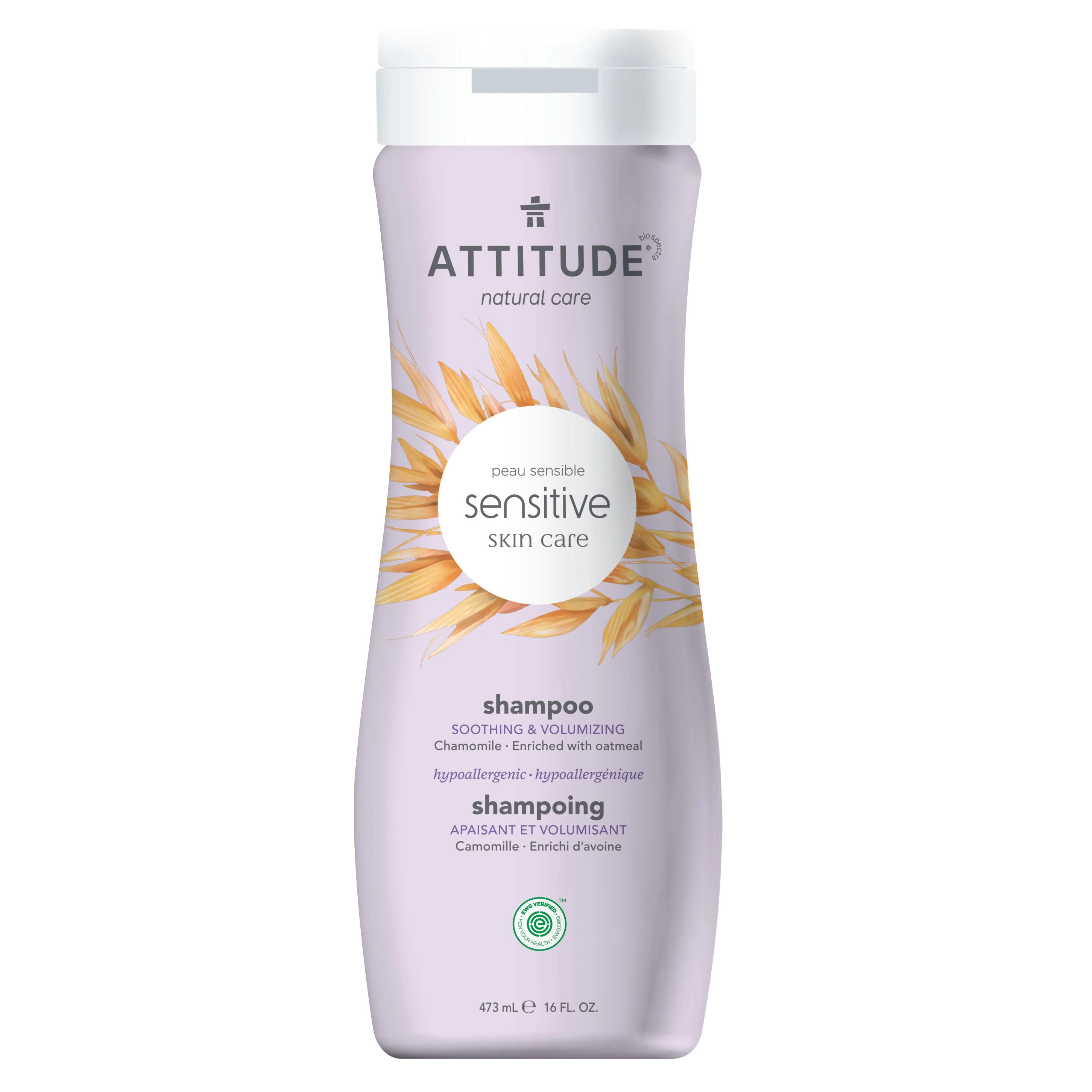 Attitude Sensitive Skin Shampoo Soothing & Volumizing Chamomile