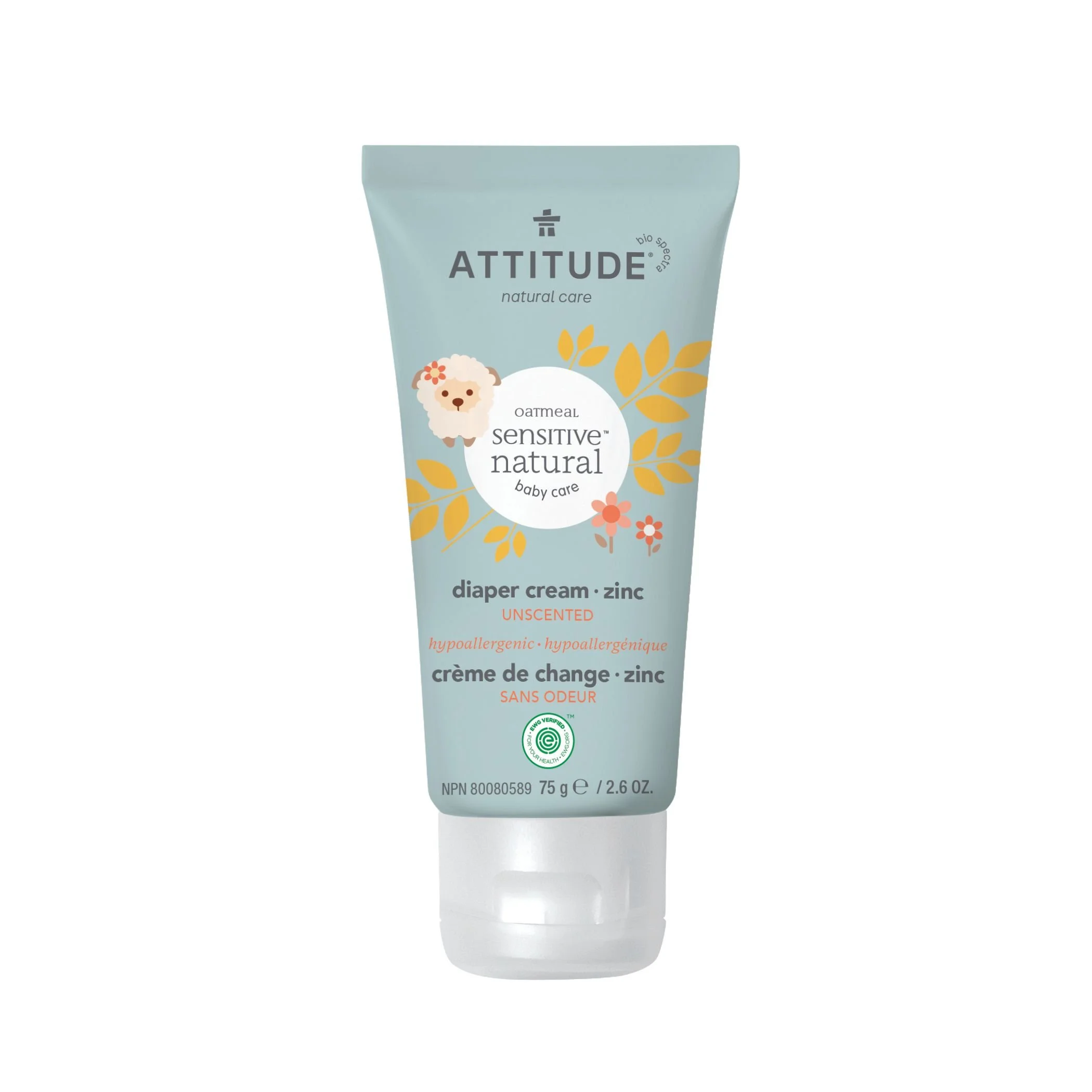Attitude Baby Leaves Diaper Zinc Cream