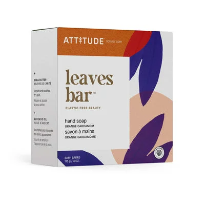 Attitude Leaves Bar Hand Soap Orange Cardamom
