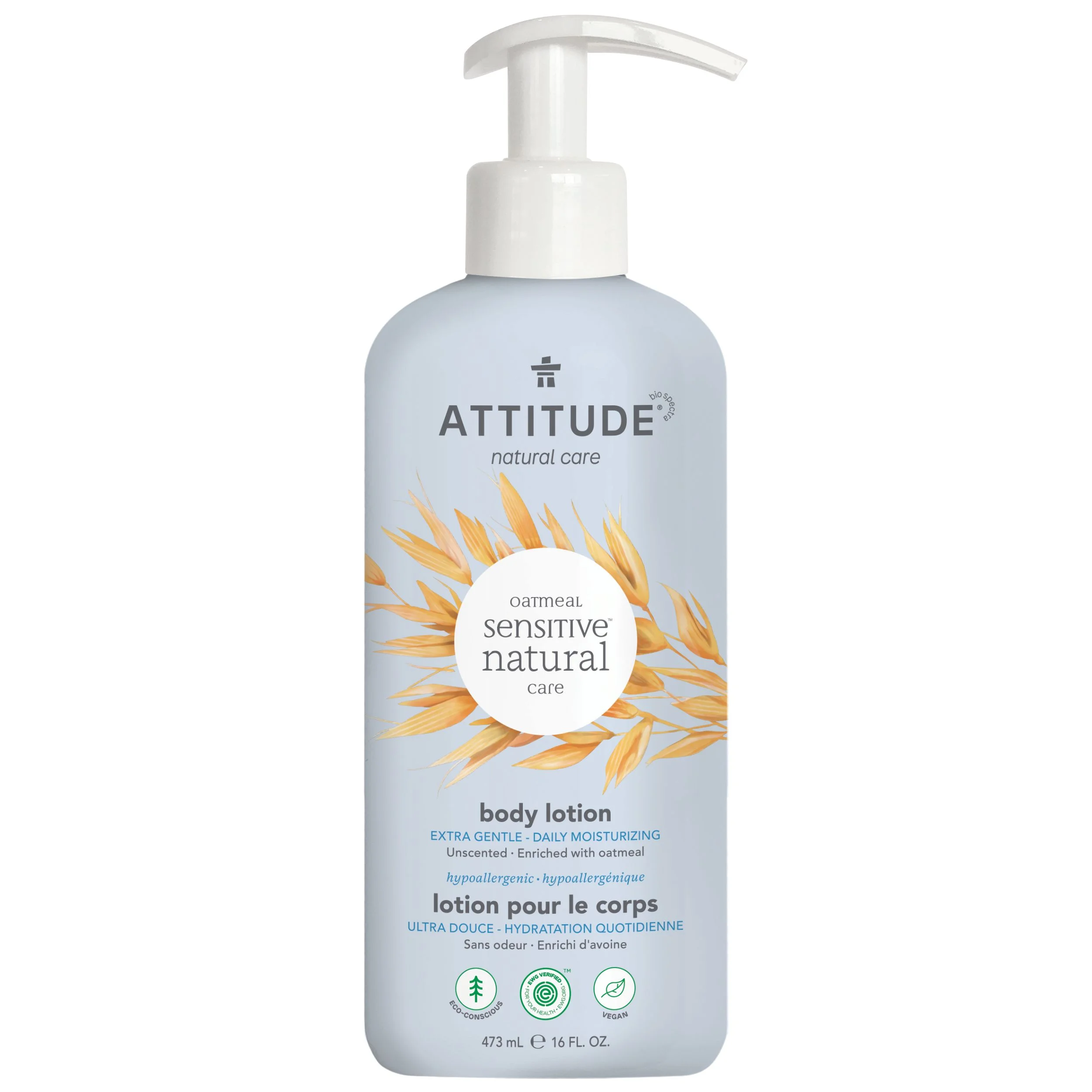 Attitude Sensitive Skin Body Lotion Fragrance Free