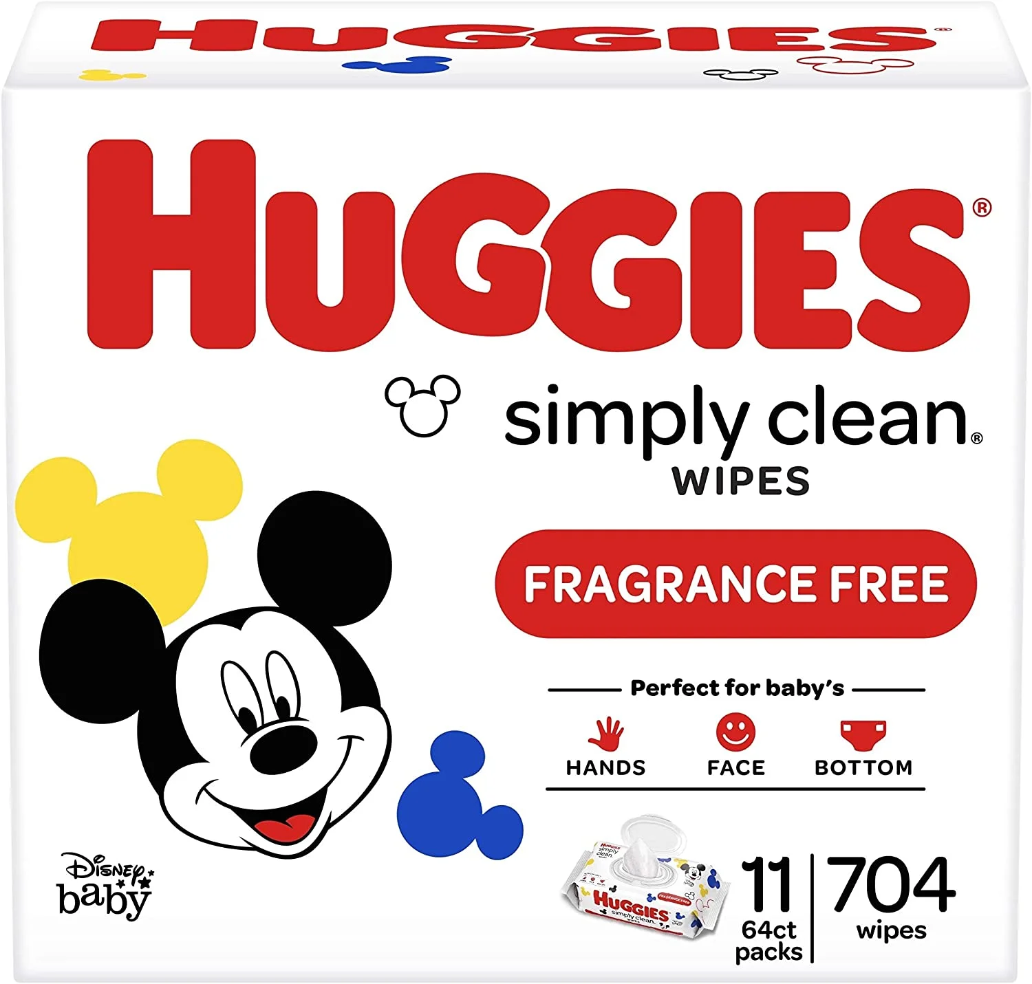 Khăn giấy ướt Huggies Simply Clean Fragrance Free Wipes