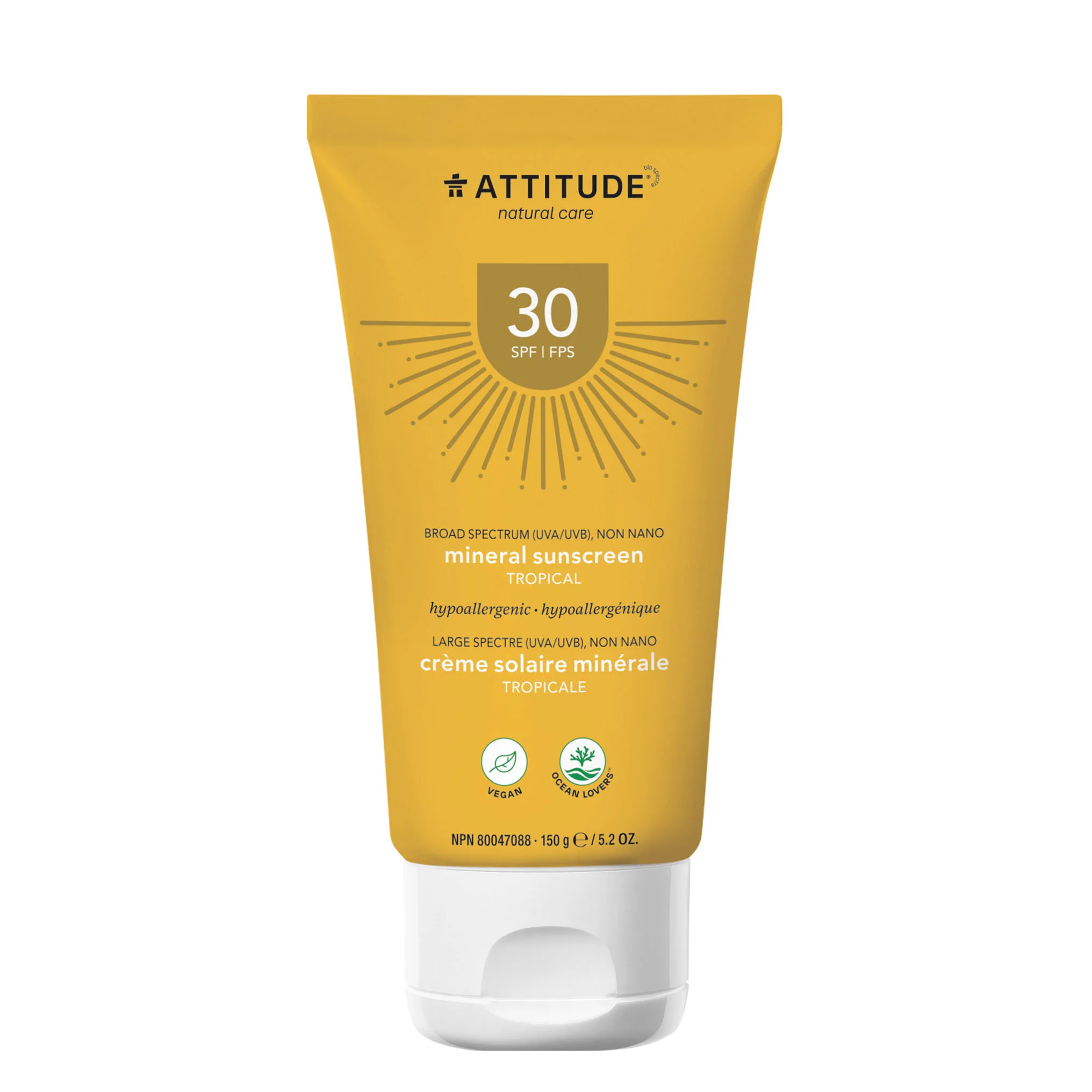 Attitude Sunscreen Lotion Tropical SPF 30