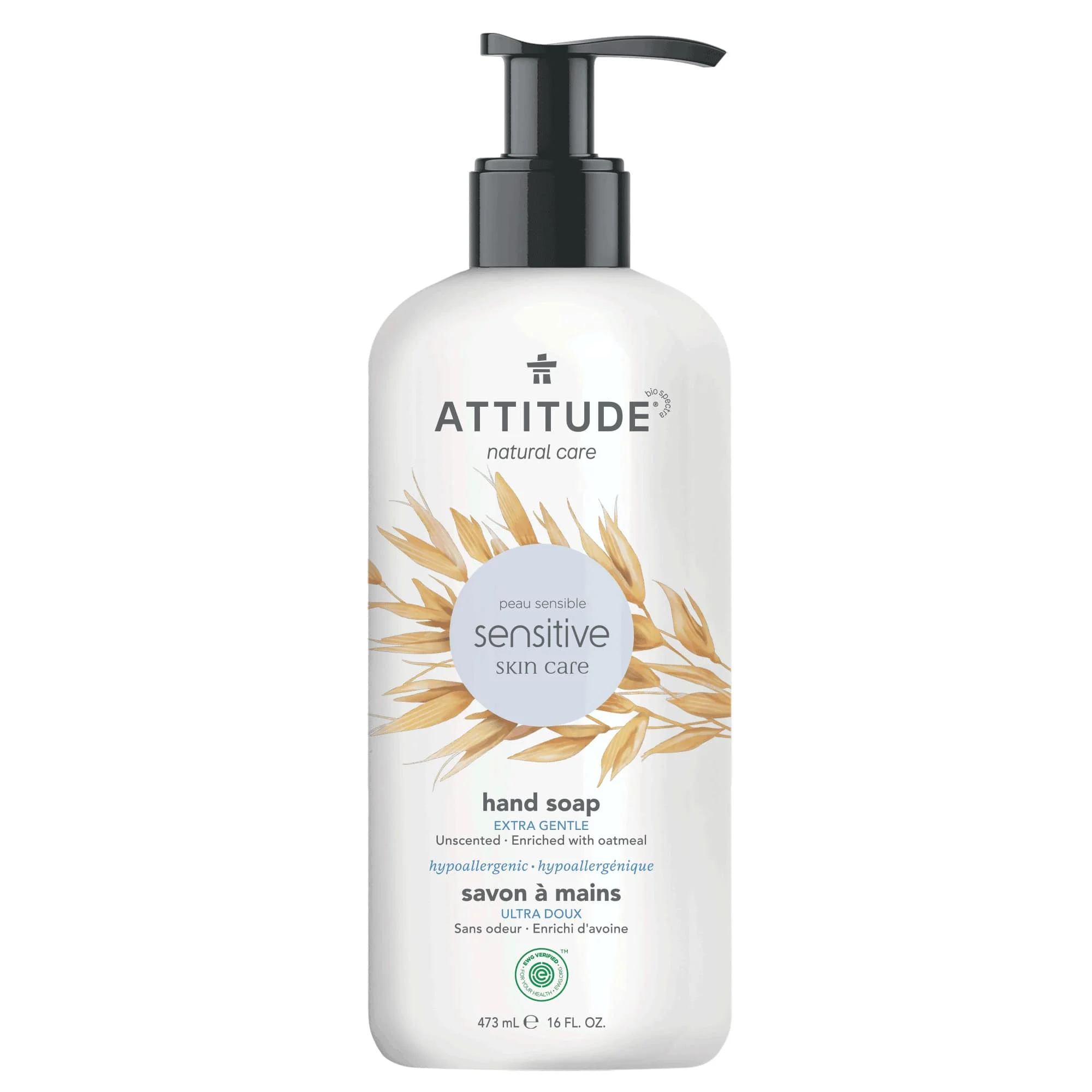 Attitude Sensitive Skin Hand Soap Fragrance Free