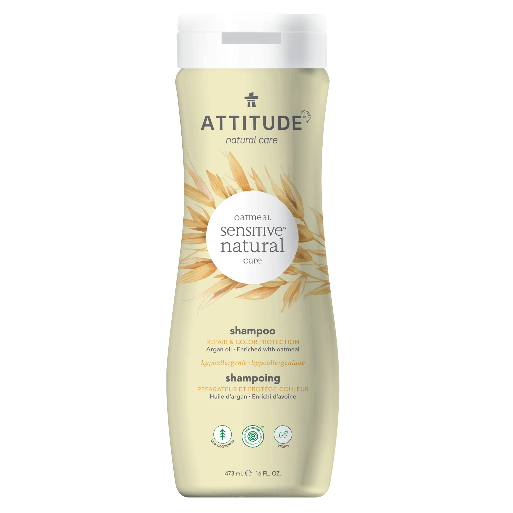 Dầu gội Attitude Sensitive Skin Shampoo Repair & Color Protection Argan