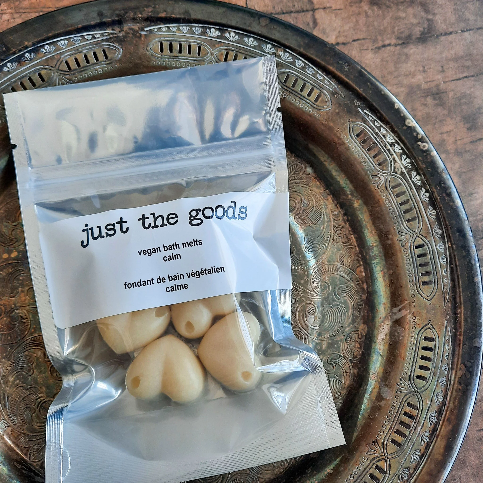 Just the Goods vegan fizzing bath melts sleepy