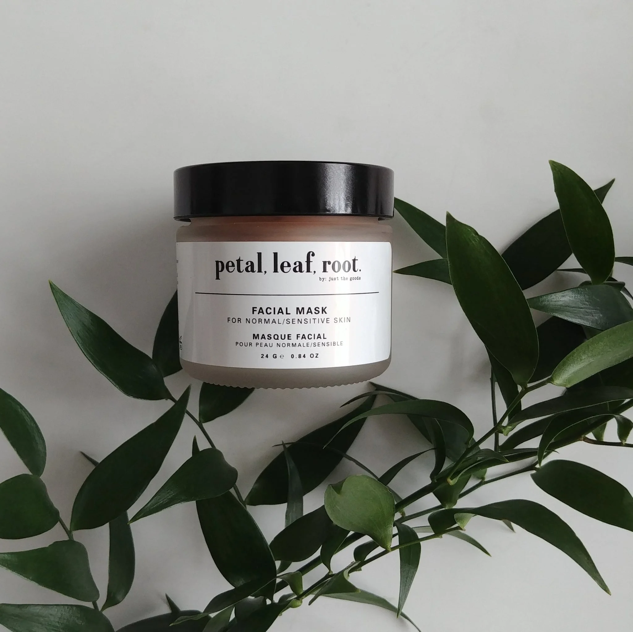 petal, leaf, root. by Just the Goods face mask for normal sensitive skin