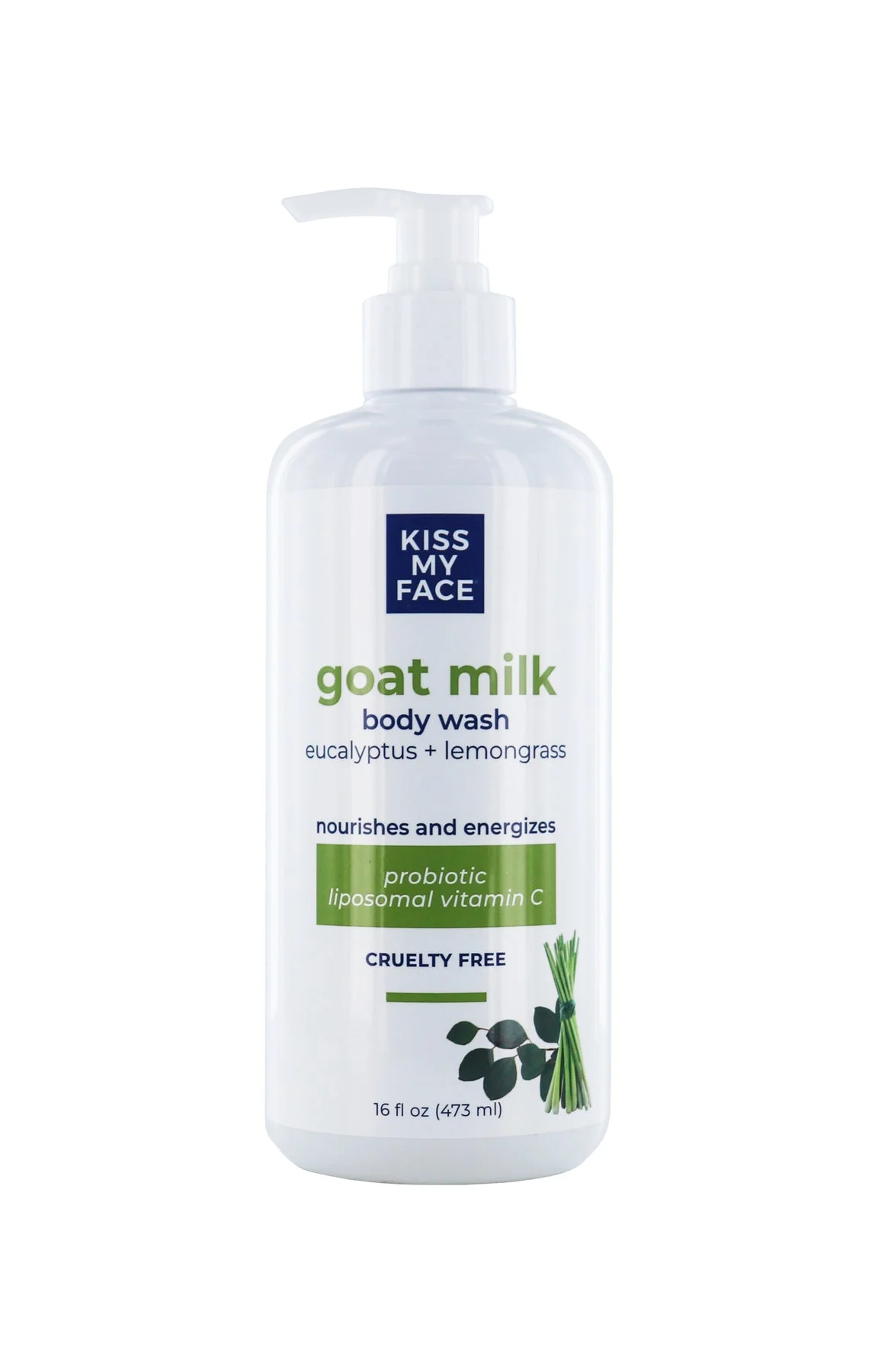 Kiss My Face Goat Milk Body Wash Eucalyptus Lemongrass