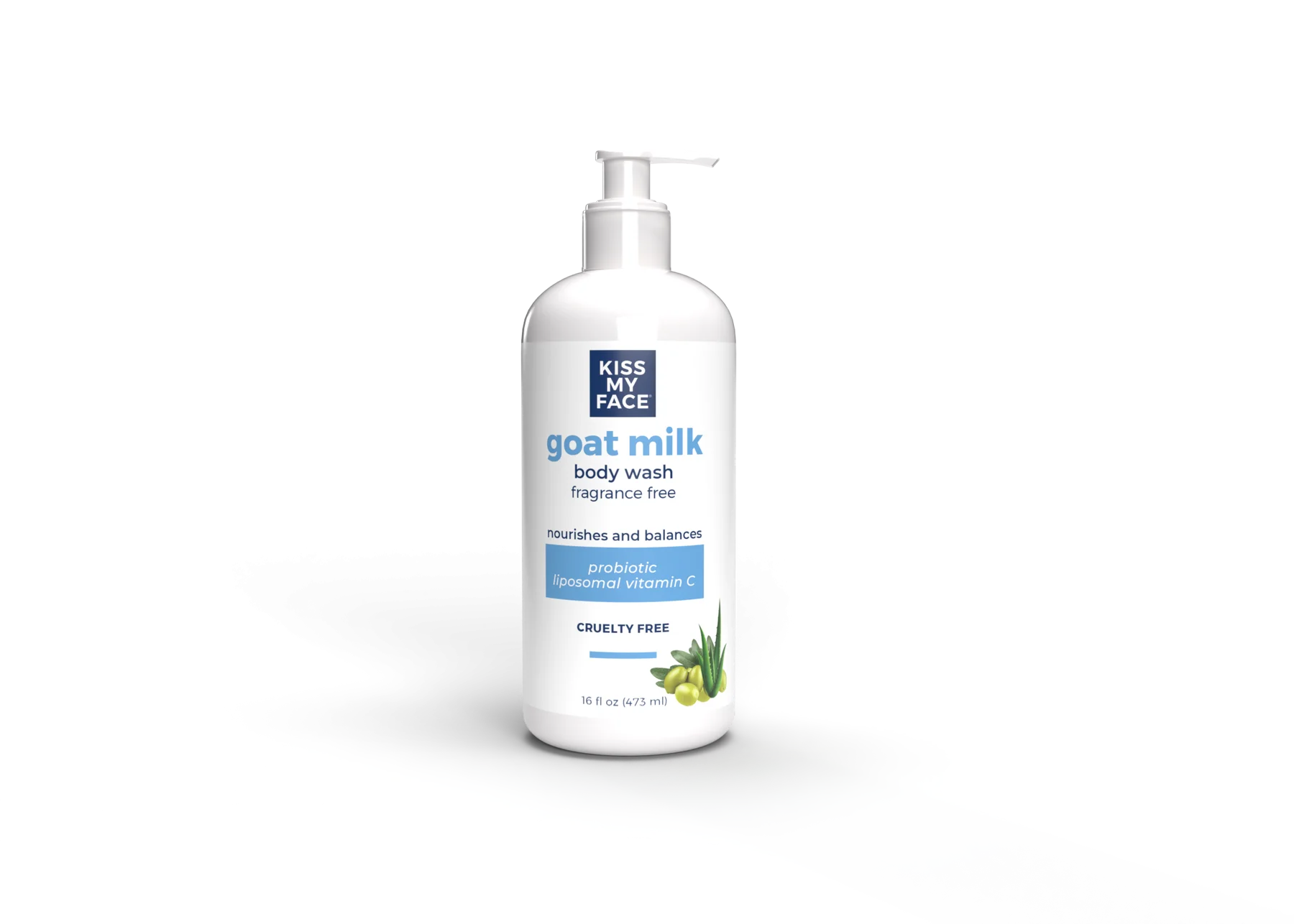 Sữa tắm gội toàn thân không hương liệu Kiss My Face Goat Milk Body Wash Fragrance Free