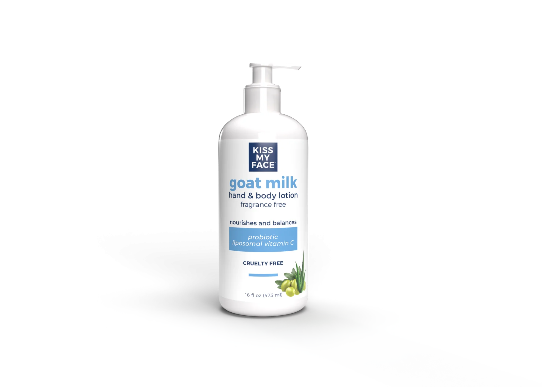Kem dưỡng ẩm Kiss My Face Goat Milk Hand & Body Lotion Fragrance Free