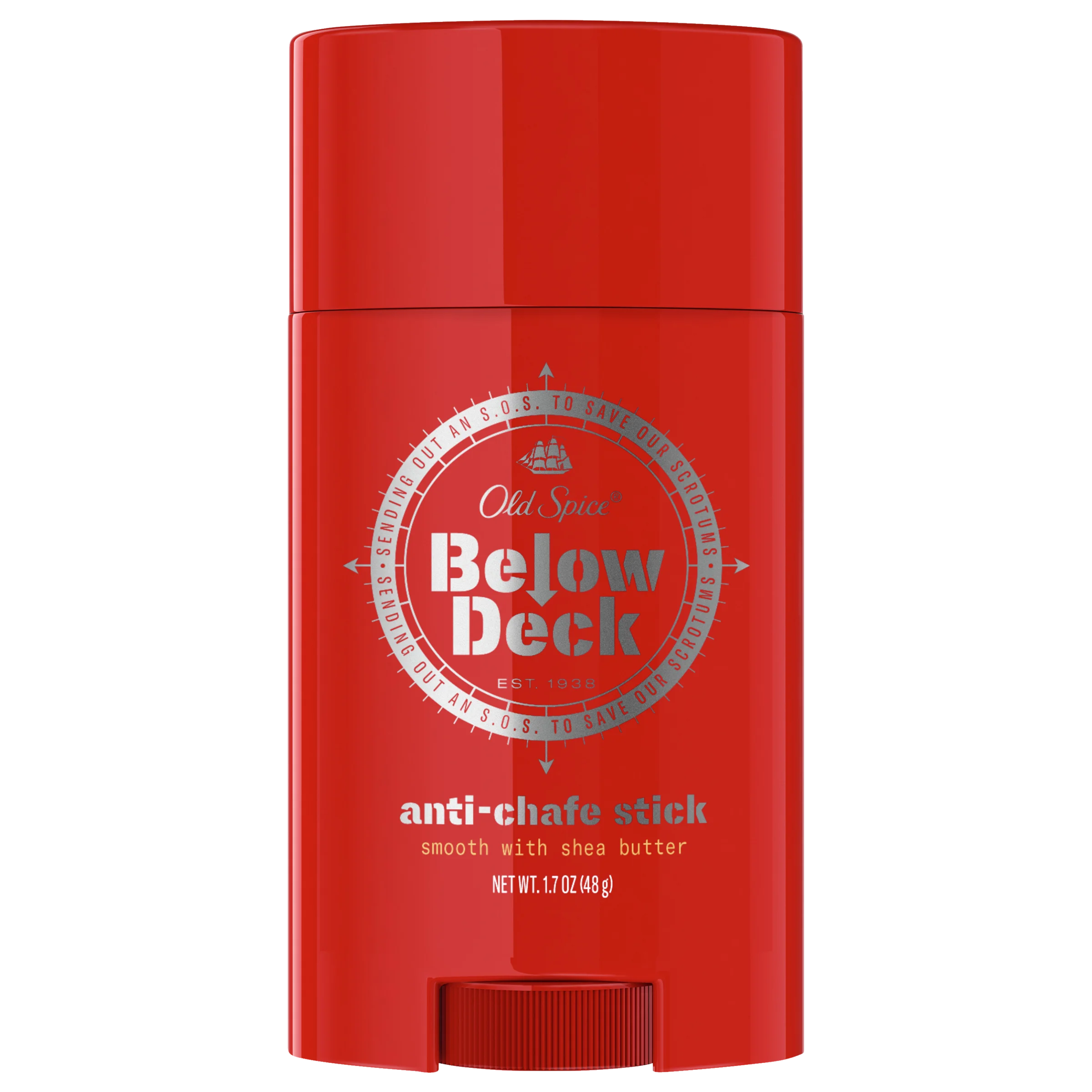 Old Spice Below Deck Anti Chafe Stick Smooth With Shea Butter
