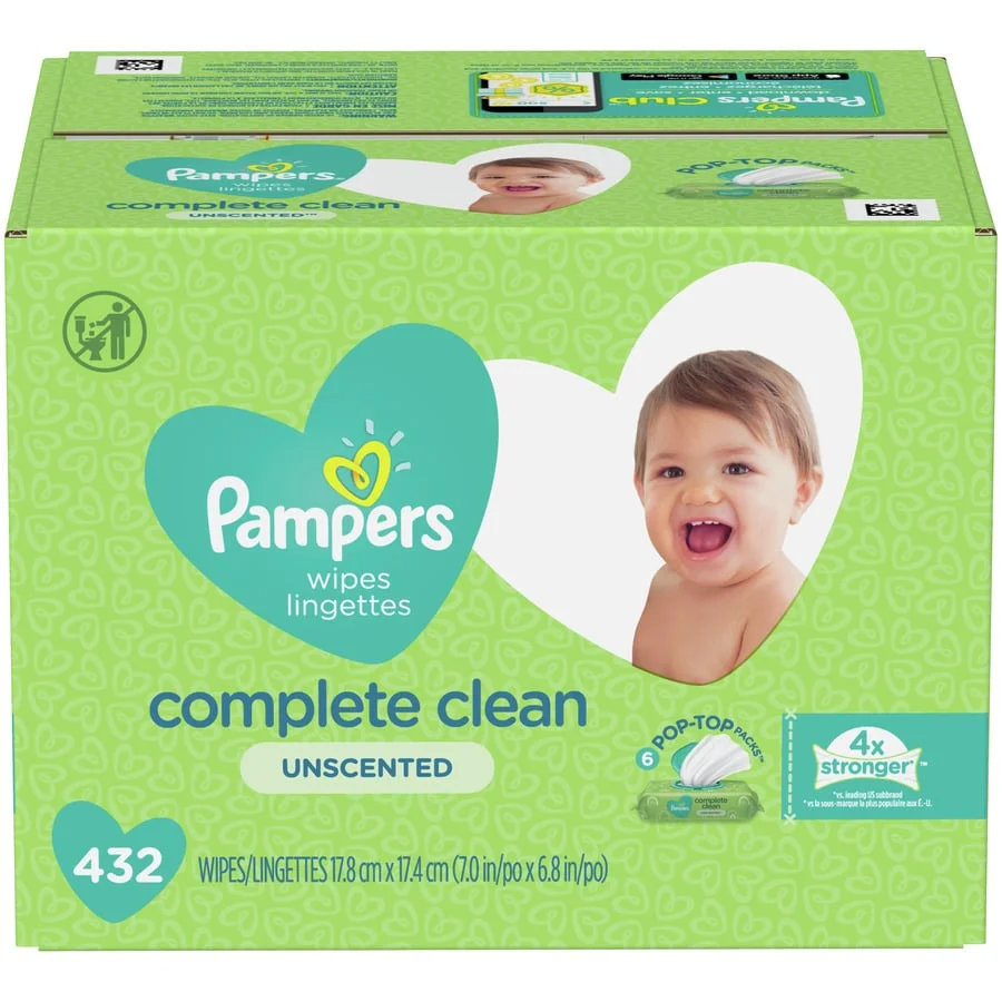 Pampers Wipes Complete Clean Unscented