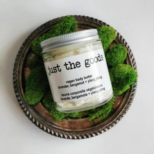 Just the Goods Vegan Body Butter Lavender Bergamot Ylang Ylang