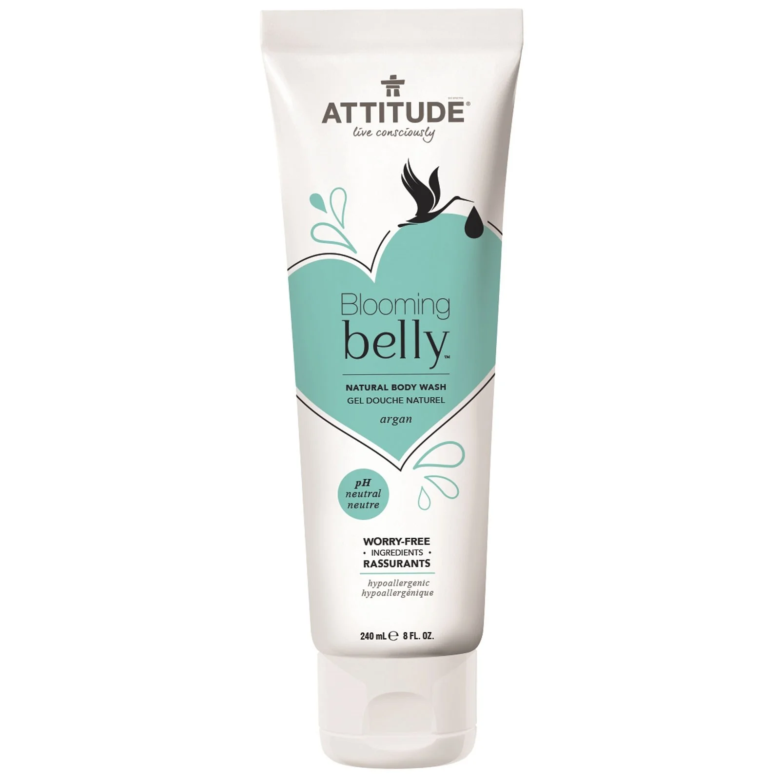 Attitude Blooming Belly Natural Body Wash
