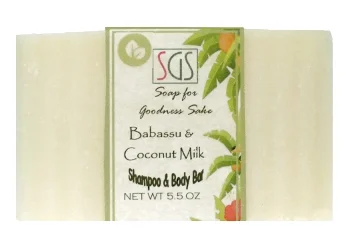 Soap for Goodness Sake Shampoo & Body Bar Babassu and Coconut Milk