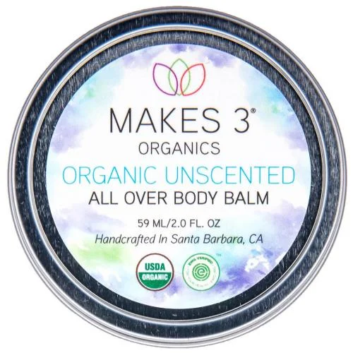 Makes 3 Organics Organic Unscented Body All Over Body Balm