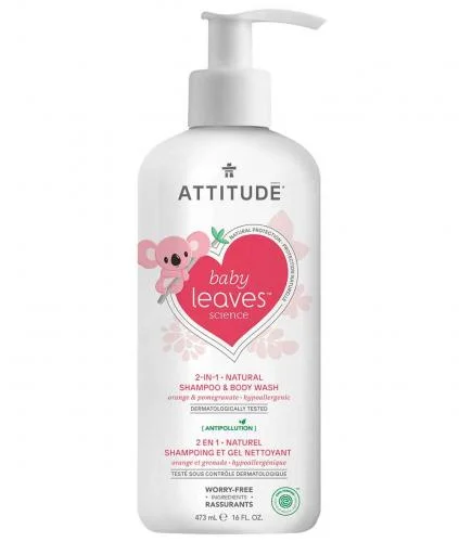 Attitude Baby Leaves 2 in 1 Shampoo Orange Pomegranate