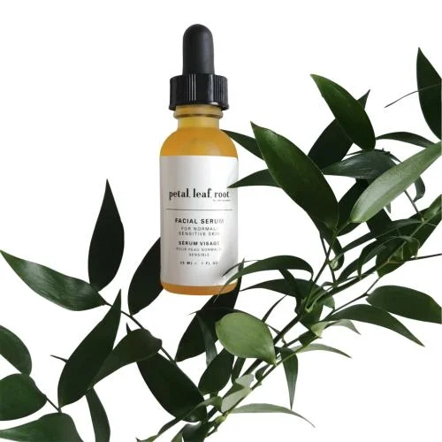 petal, leaf, root. by Just the Goods facial serum for normal sensitive skin